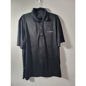 Monterey Club Copperleaf Men's‎  Black Polo shirt LARGE